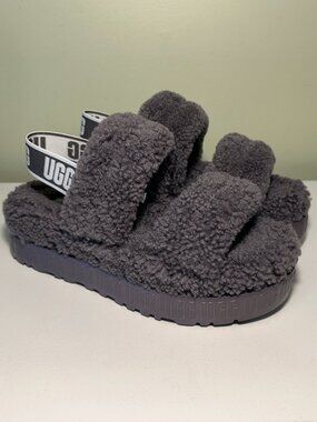 UGG Women's Oh Fluffita Sheepskin Slipper Slide Sandal